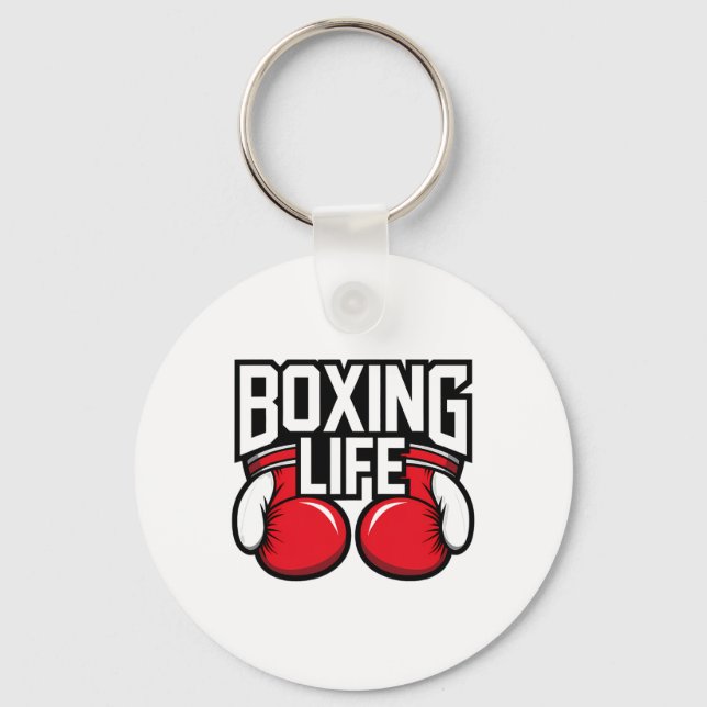 Llavero Vida De Boxeo Para Boxeadores Profesionales Amateu (Anverso)