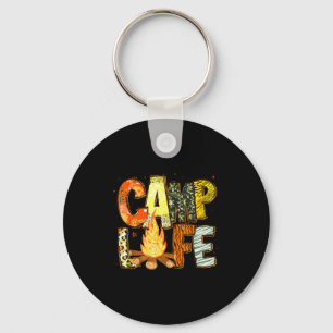 Llavero Vida de campamento de verano retro familia aventur