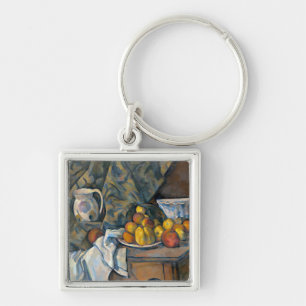 Llavero Vida de Paul Cezanne el   aún con las manzanas y