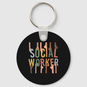 Llavero Vida de trabajador social divertida mes del trabaj