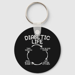 Llavero Vida diabética Diabetes Conciencia Mes Insulina Pa