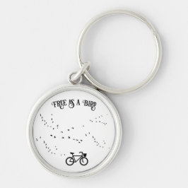 Llavero Vida en bicicleta, libre como personalizable de pá