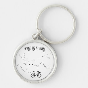 Llavero Vida en bicicleta, libre como personalizable de pá