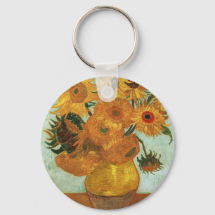 Llavero Vida fija - Vase con doce girasoles, Vincent
