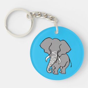 Llavero Vida silvestre - ELEFANTE Cuta - animal africano -