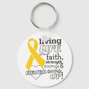 Llavero Vida viva de Neuroblastoma con la fe