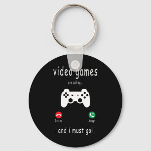 Llavero Videojuegos Llaman Y Debo Ir - Divertido Gami
