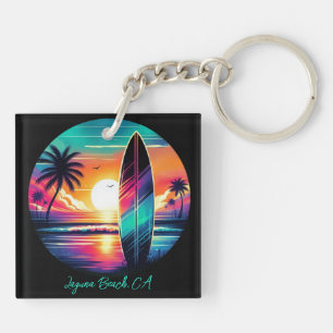 Llavero Videos Sunset Surfboard