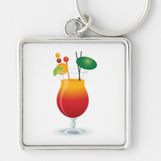 LLAVERO VIDRIO DE COCKTAIL (Frente)