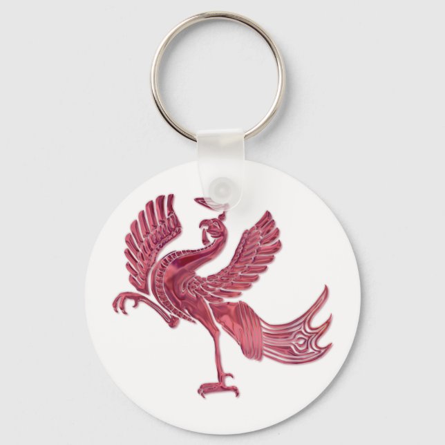Llavero Vidrio rojo de Bird (Anverso)