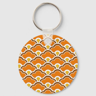 Llavero Vieiras chinas deco, Naranja mandarín