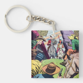 Llavero Vieja escena del libro de historietas del viejo oe