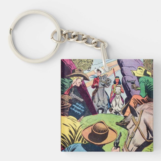 Llavero Vieja escena del libro de historietas del viejo oe (Frente)