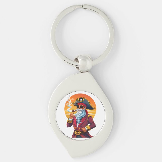 Llavero Viejo capitán pirata (Anverso)