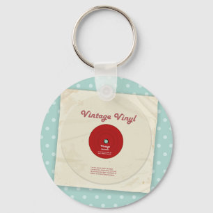 Llavero viejo del disco de vinilo