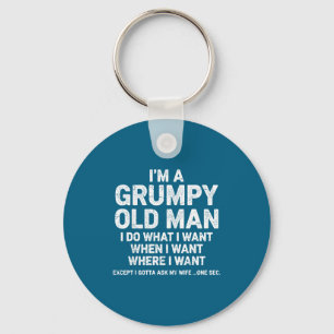 Llavero Viejo Hombre Divertido Papá Esposo Abuelo Humor
