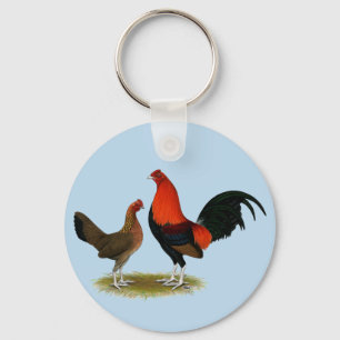 Llavero Viejo juego inglés Bantams: BB Red Pair