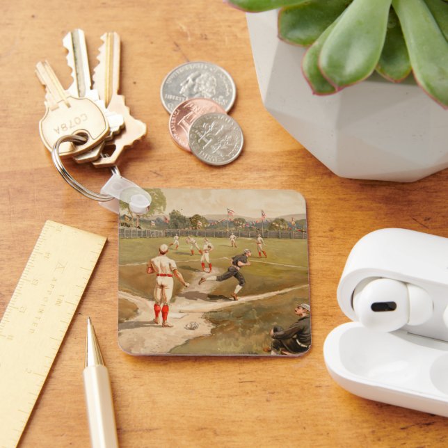 Llavero Viejo partido de béisbol de los años 1800 (Escritorio )