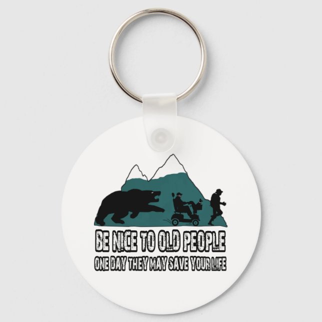 Llavero Viejos divertidos (Anverso)