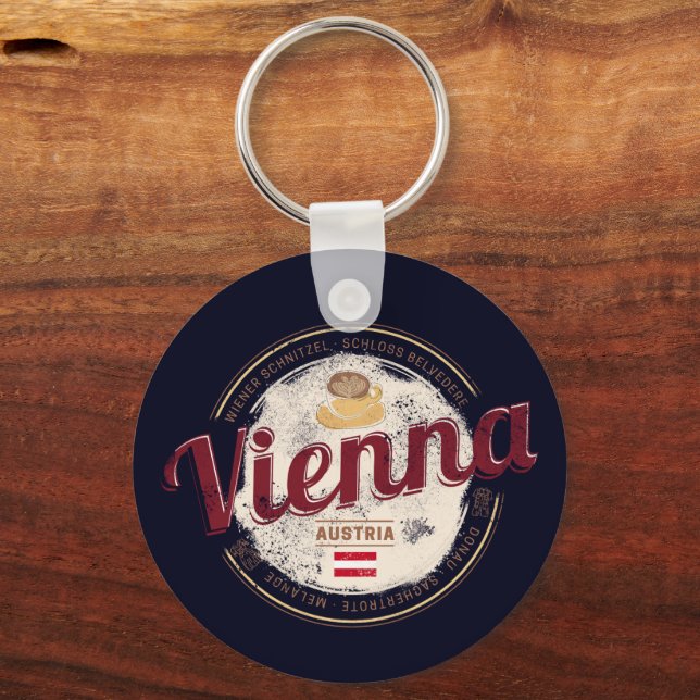 Llavero Viena Austria Capital Vienesa Melange (Anverso)
