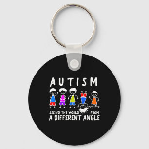 Llavero Viendo el mundo desde un ángulo diferente Autismo
