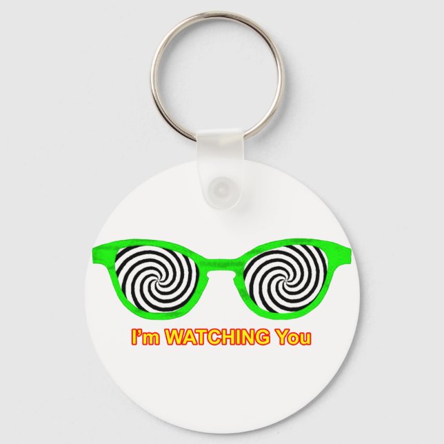 Llavero Viendo Hypnotize Gafas de Sol Rim Verde El MUSEO (Anverso)