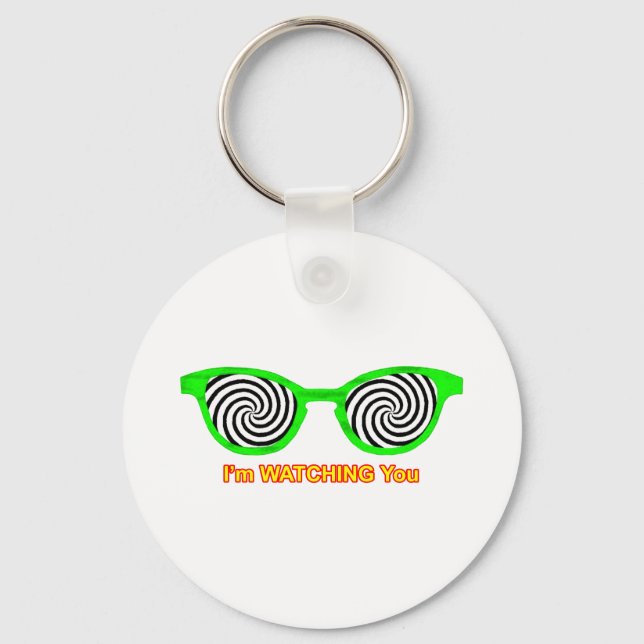 Llavero Viendo Hypnotize Gafas de Sol Rim Verde El MUSEO (Anverso)