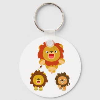 Llavero '¡¡Viene!!!" Cláusula de leones de tres Personaliz