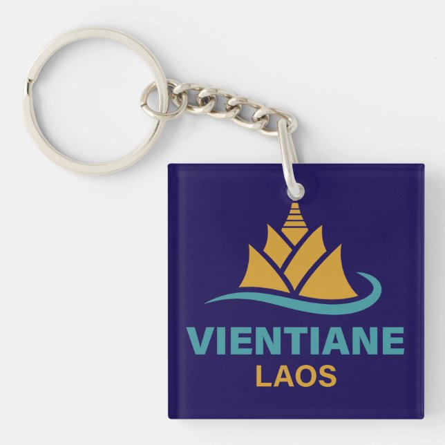 Llavero Vientián Laos Sudeste Asiático (Frente)