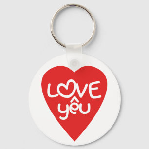 Llavero Vietnamese Valentine ♥ Love Yêu ♥ Asian Wordplay