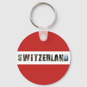 Llavero Views of Switzerland Keychain