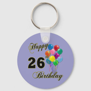 Llavero Vigésimos sextos regalos de cumpleaños felices c
