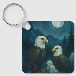 Llavero Vigilancia nocturna - Familia Águila bajo las estr