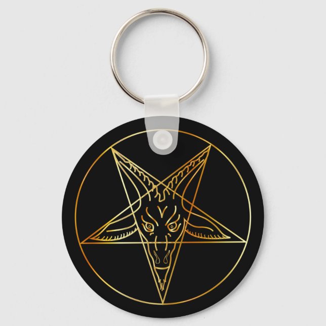 Llavero Vigilia dorada de Baphomet (Anverso)