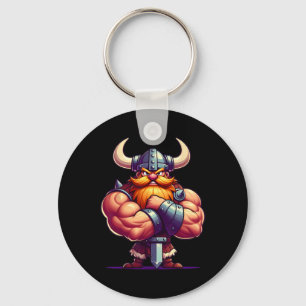 Llavero Viking Flexing Muscles Fan Lover Bodybuilding Gym