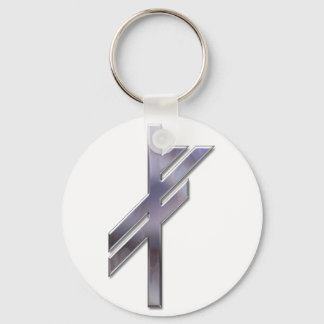 Llavero Viking Rune-luck-silver