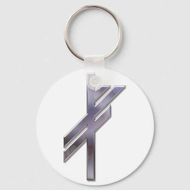 Llavero Viking Rune-luck-silver (Anverso)