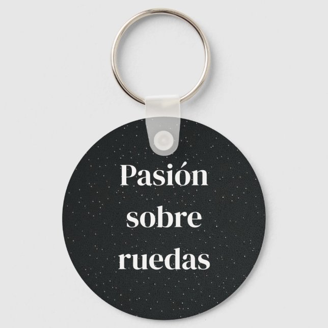 llavero vilianes con frase del mundo del motor  (Anverso)