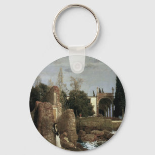 Llavero Villa junto al mar por Arnold Bocklin, simbolismo