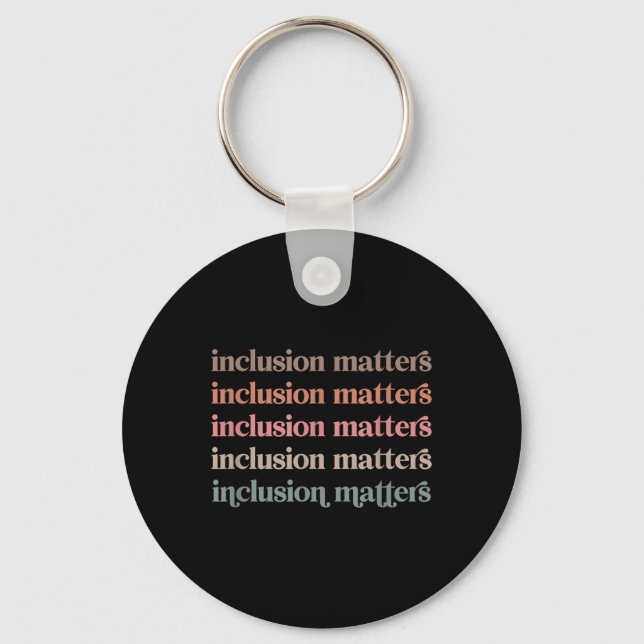 Llavero Vinatge Inclusion S Positive Diversity Kindness (Anverso)