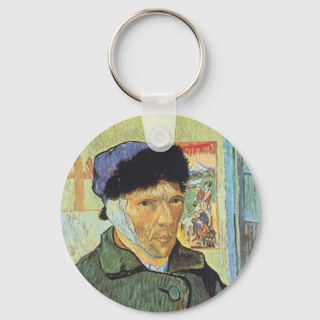 Llavero Vincent van Gogh - Autorretrato con la oreja venda (Anverso)