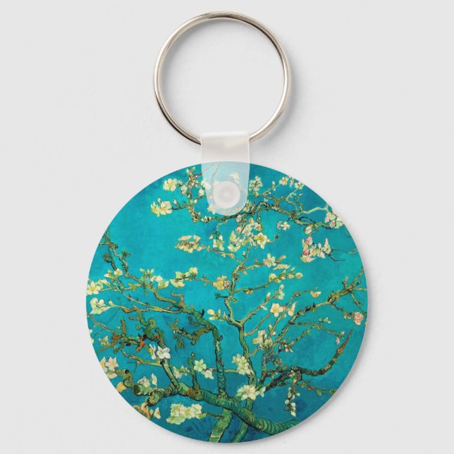 Llavero Vincent Van Gogh Blossoming Almond Tree Floral Art (Anverso)