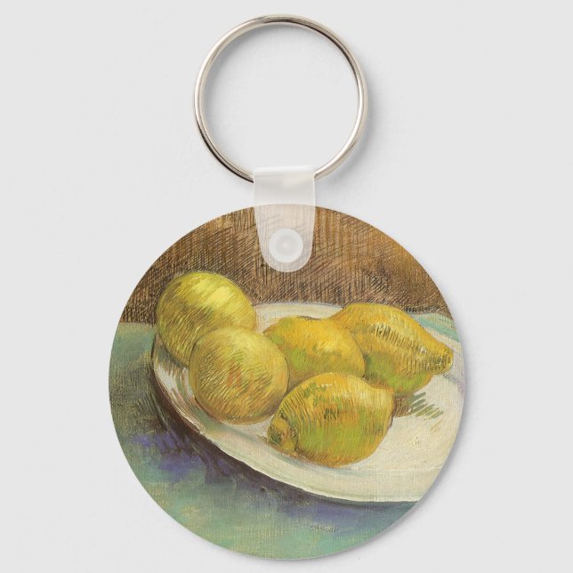 Llavero Vincent van Gogh - Bodegón Limones en un Plato (Anverso)