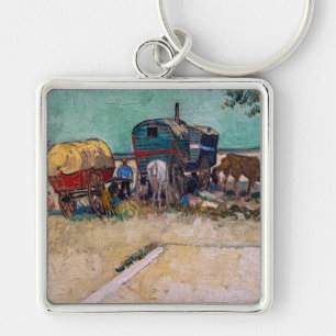 Llavero Vincent van Gogh - Caravanas, campamento gitano ce