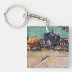 Llavero Vincent van Gogh - Caravanas, campamento gitano ce