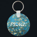 Llavero Vincent van Gogh, floreciente árbol de almendros<br><div class="desc">Vincent van Gogh,  Arbol de almendros floreciente. Esperanza,  paz,  amor,  felicidad</div>