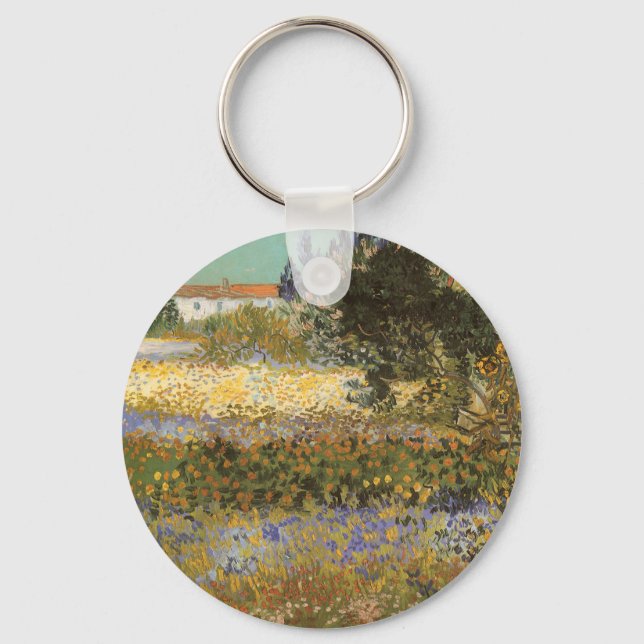 Llavero Vincent van Gogh - Jardín Florido (Anverso)