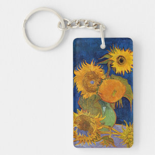 Llavero Vincent van Gogh - Jarrón con cinco girasoles