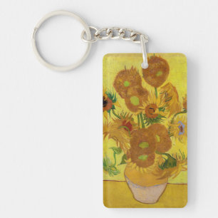 Llavero Vincent van Gogh - Jarrón con quince girasoles