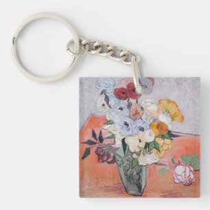 Llavero Vincent van Gogh - Jarrón con rosas y anémonas